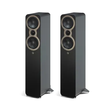 Підлогова акустична система Q Acoustics 3050c, чорна Satin Black — загальний вигляд пари