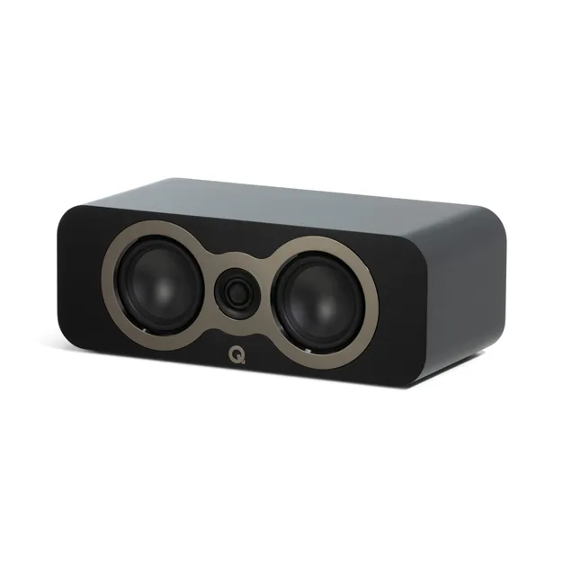 Акустична система центрального каналу Q Acoustics 3090c, чорна Satin Black — вигляд під кутом