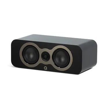 Акустична система центрального каналу Q Acoustics 3090c, чорна Satin Black — вигляд під кутом