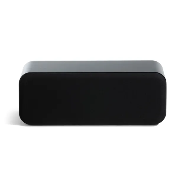 Акустична система центрального каналу Q Acoustics 3090c, чорна Satin Black — вигляд із захисною решіткою