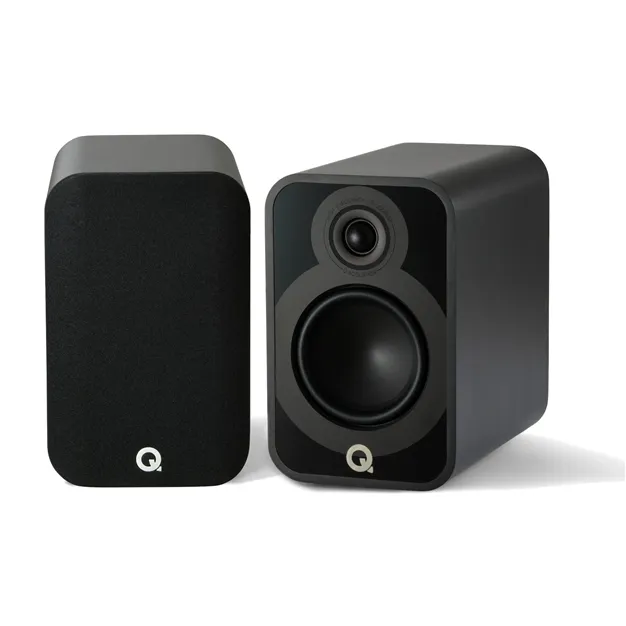 Полична акустична система Q Acoustics 5020, чорна — загальний вигляд пари