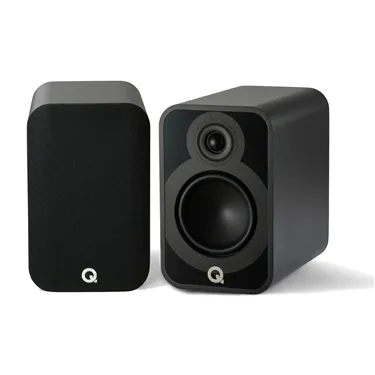 Полична акустична система Q Acoustics 5020, чорна — загальний вигляд пари