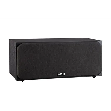 Акустична система центрального каналу Davis Acoustics Ariane C, чорна — вигляд із захисною решіткою