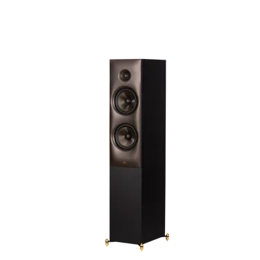 Підлогова акустична система Revival Audio SPRINT 4, чорна — вигляд під кутом
