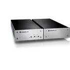 Фонокоректор Lehmannaudio Decade — основний блок і блок живлення (срібляста панель)