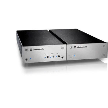 Фонокоректор Lehmannaudio Decade — основний блок і блок живлення (срібляста панель)