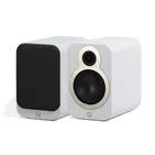 Полична акустична система Q Acoustics 3030c, біла Satin White — загальний вигляд пари