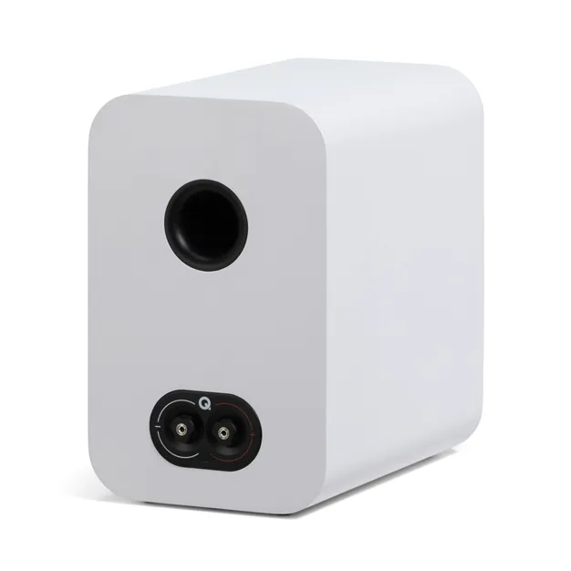 Полична акустична система Q Acoustics 3030c, біла Satin White — задня панель