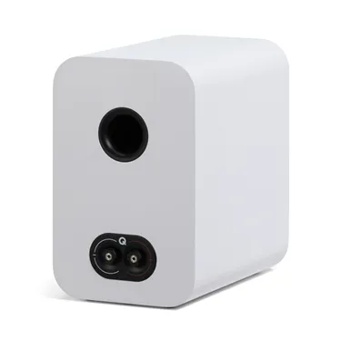 Полична акустична система Q Acoustics 3030c, біла Satin White — задня панель