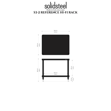 Solidsteel S3-2 Black — схема розмірів