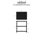 Solidsteel S3-3 Walnut — схема розмірів