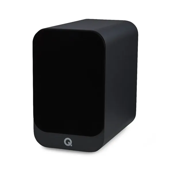 Q Acoustics 3030i, графітовий — вигляд із захисною решіткою