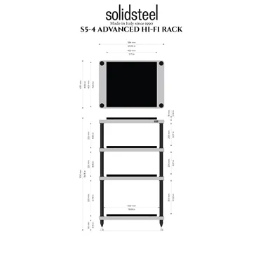 Solidsteel S5-4, чорний — креслення з розмірами