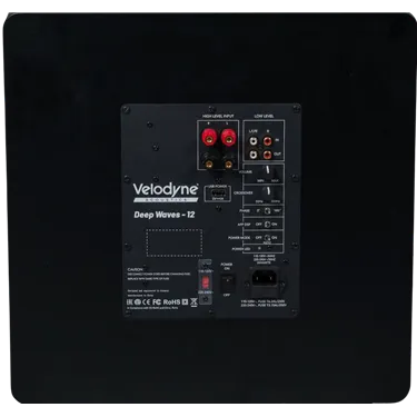Velodyne Deep Waves 10, чорний — задня панель
