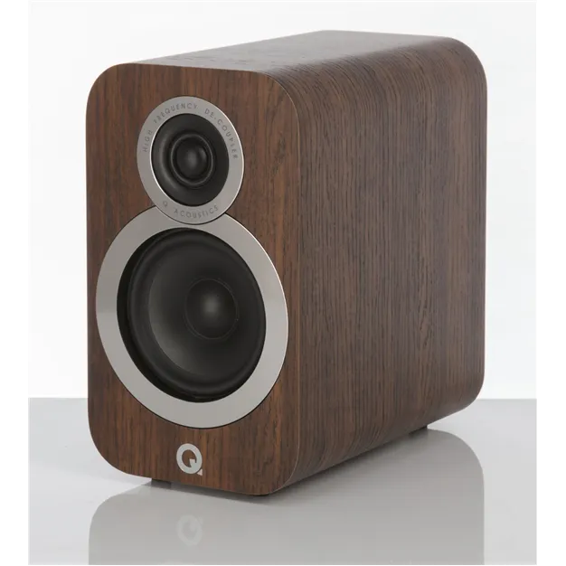 Q Acoustics 3010i, English Walnut — вигляд під кутом