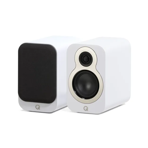 Q Acoustics 3010c, сатиновий білий — загальний вигляд пари