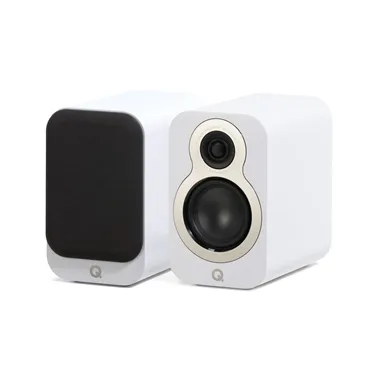 Q Acoustics 3010c, сатиновий білий — загальний вигляд пари