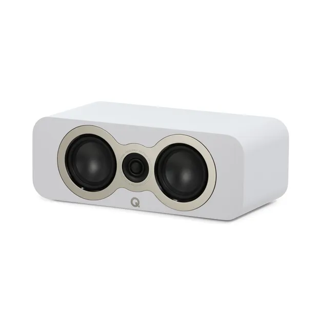 Q Acoustics 3090c, сатиновий білий — вигляд без захисної решітки