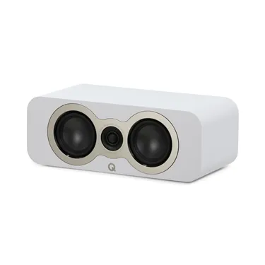 Q Acoustics 3090c, сатиновий білий — вигляд без захисної решітки