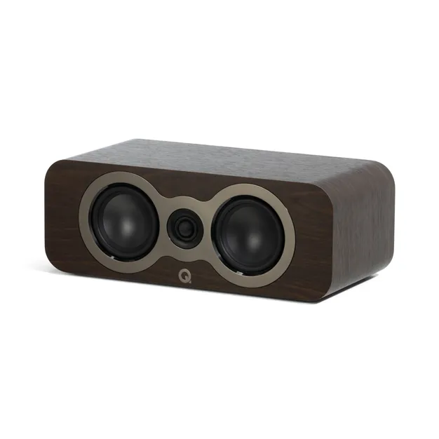 Q Acoustics 3090c, Claro Walnut — вигляд без захисної решітки