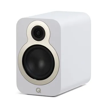 Q Acoustics 3020c, сатиновий білий — вигляд під кутом