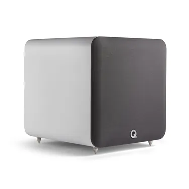 Q Acoustics Q SUB100, сатиновий білий — вигляд під кутом