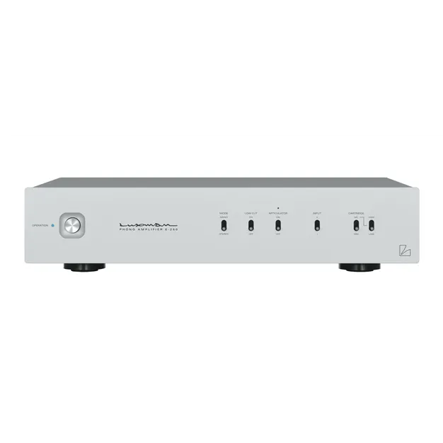 Luxman E-250, сріблястий — вигляд спереду