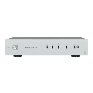 Luxman E-250, сріблястий — вигляд спереду