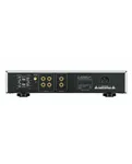 Luxman E-250, сріблястий — задня панель