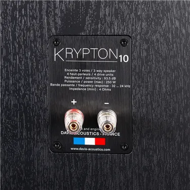 Davis Acoustics Krypton 10, Technik — роз’єми підключення