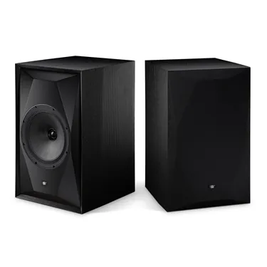 MoFi SourcePoint 10 Master Edition, чорний ясен — вигляд із захисною решіткою