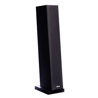 Davis Acoustics Courbet N°5, чорний матовий — вигляд із захисною решіткою