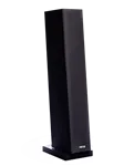 Davis Acoustics Courbet N°5, чорний матовий — вигляд із захисною решіткою