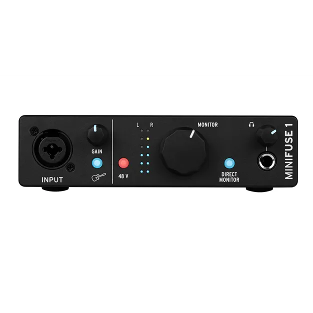 Arturia MiniFuse 1 Black — вигляд спереду