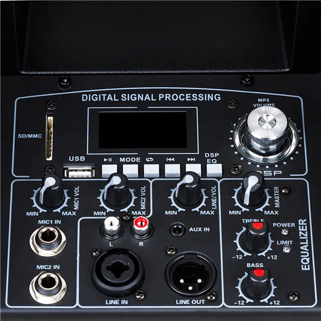 Maximum Acoustics Clubarray.350 — роз’єми та органи керування