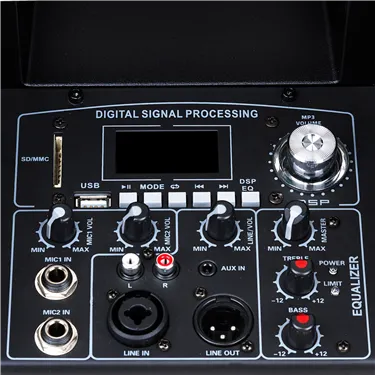 Maximum Acoustics Clubarray.350 — роз’єми та органи керування