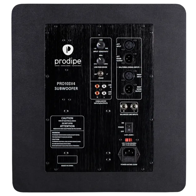 Prodipe Pro 10S V4 Black Wood — вигляд ззаду