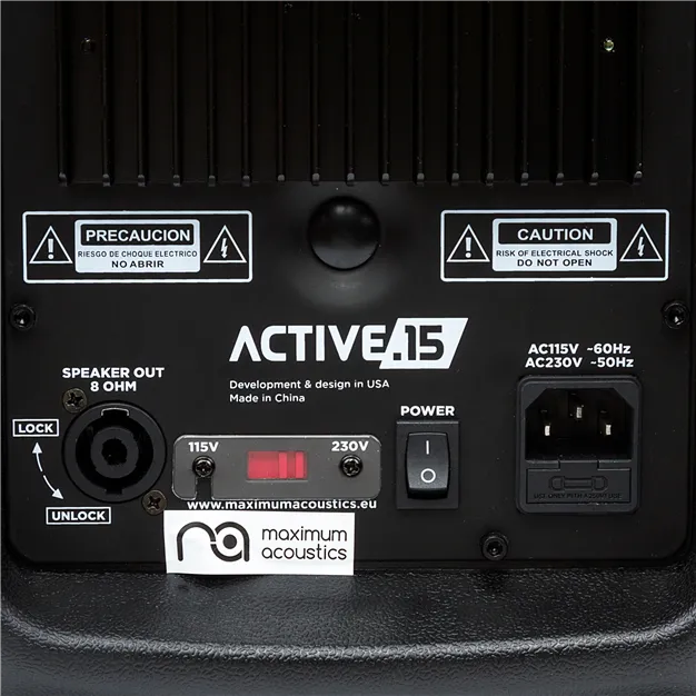 Maximum Acoustics ACTIVE.15 — деталь конструкції