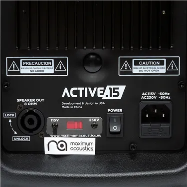 Maximum Acoustics ACTIVE.15 — деталь конструкції