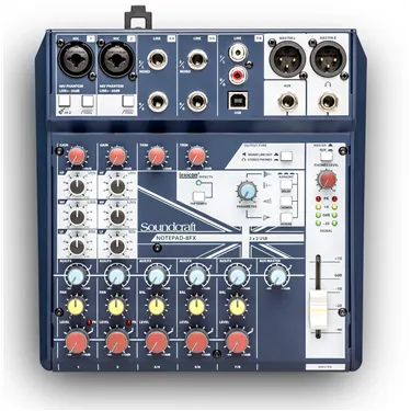 Soundcraft Notepad-8FX — вигляд зверху