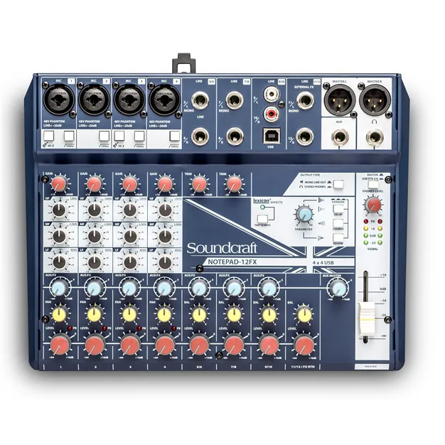 Soundcraft Notepad-12FX — вигляд зверху