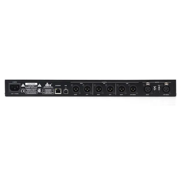 dbx DriveRack PA2 — вигляд ззаду