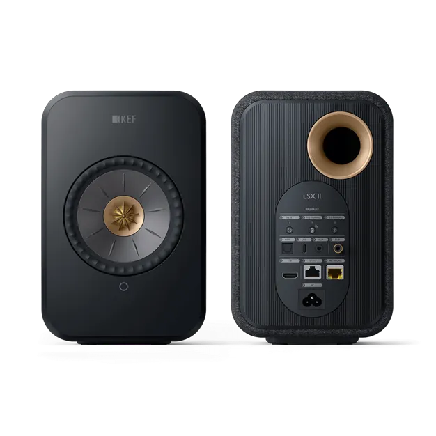 KEF LSX II Carbon Black — підключення