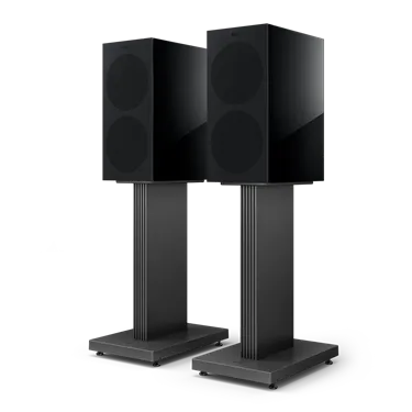 KEF R3 Meta Black Gloss — З грилем — стійки продаються окремо