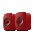 KEF LSX II Lava Red — пара, вигляд спереду