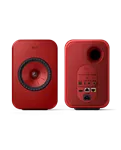 KEF LSX II Lava Red — передня та задня панелі