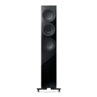 KEF R7 Meta Black Gloss — вигляд спереду