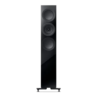 KEF R7 Meta Black Gloss — вигляд спереду