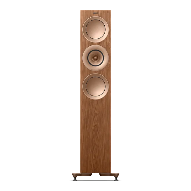 KEF R7 Meta Walnut — вигляд спереду