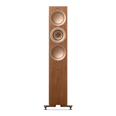 KEF R7 Meta Walnut — вигляд спереду